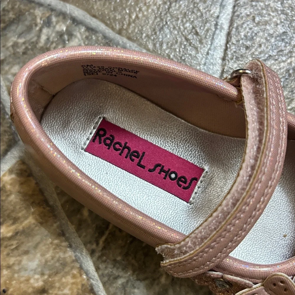 Rachel Shoes Blush Floral Mary Janes